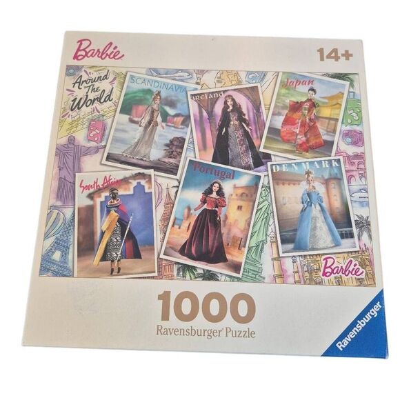 Ravensburger Barbie Around the World 1000 pc Jigsaw Puzzle box slightly damaged - Picture 8 of 9
